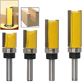 ASNOMY 4PCS 8 mm Shank Router Bit Router Bit Set of Burrs for Wood with Cutting Diameter 19 mm Grooving Milling Cutter Woodwo
