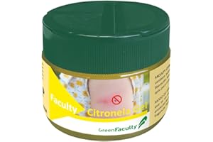 GreenFaculty - Repelente Mosquitos Citronela - Ambientador Ahuyentador Natural Antimosquitos. Seguro y Eficaz Durante semanas. para Interior y Exterior. 125 g