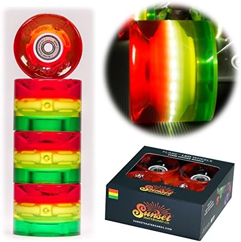 Longboard Wheels Sunset Skateboards 3 Layer 59mm 78A Cruiser Wheels