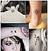 SONGQEE(TM) 5 Sheets Fashion Body Art Stickers Removable Waterproof Temporary Tattoo - Patten Type: Wings, Letters, Cats, Totem, Cardiogram Hot