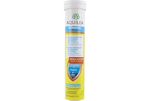 AQUILEA Vitamina C + Zinc 14 Tabletas Efervescentes - Para Cuidar las Defensas Naturales - Complemento alimenticio