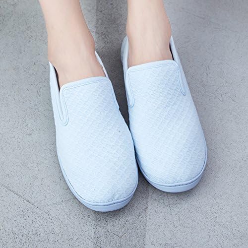 During the spring and autumn shoes on the thin, large numbers of maternal indoor anti-slip soft floor post-natal pregnant women shoes Winter Package with cotton slippers female ,240# for 38 yards, sky blue (waffle)