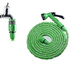 Dhruv Star 50 Ft Expandable Hose Pipe Nozzle for Garden, Wash Car