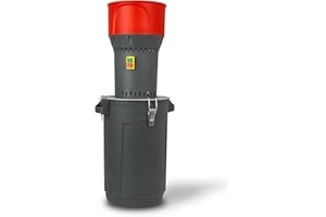 EBERTH Moulin à Céréales Électrique, Réservoir de 25 L et Trémie de 6 Litres, Moteur Puissant 1000W, 300kg/h, Moulin à Grains avec Lame Robuste en Acier Inox, 5 Tamis inclus, Broyeur pour Céréales