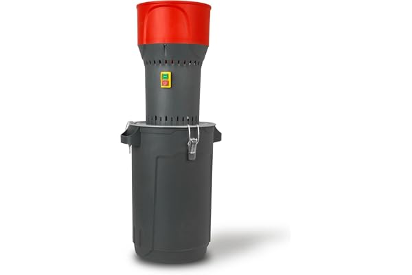 EBERTH Moulin à Céréales Électrique, Réservoir de 25 L et Trémie de 6 Litres, Moteur Puissant 1000W, 300kg/h, Moulin à Grains avec Lame Robuste en Acier Inox, 5 Tamis inclus, Broyeur pour Céréales
