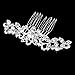 Phenovo 1pc Bridal Bridesmaid Women's Rhinestone Hair Comb Hair Accessories 9 x 5cm