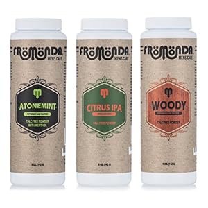 Fromonda Variety Pack Talc Free Body Powder, (3 Pack), 5 Oz Each