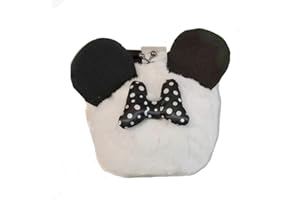 SEVEN NOVIDEA Borsetta Minnie Topolina con Tracolla Peluche Bianco 19x16 cm Prodotto Ufficiale