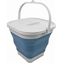 Secchio Pieghevole 5L - In PP+TPE Per Pulizia, Campeggio E Spiaggia | Leggero E Salvaspazio - Foto 14