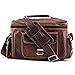 Produktbild A.P. Donovan - Kameratasche aus Leder | Fototasche | Schultertasche | Umhängetasche für Fotozubehör (Kunstleder)