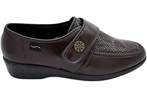 Doctor Cutillas Zapato 67471 Ancho Especial ORTOPÉDICO Licra Velcro MARRÓN 24972
