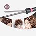 CkeyiN® Hair Curler Ceramic Curling Iron Wand Barrel Curling Styling Tongs 360 Degree Rotating Clip 5 Temperature Adjustable for Men Women (9mm)