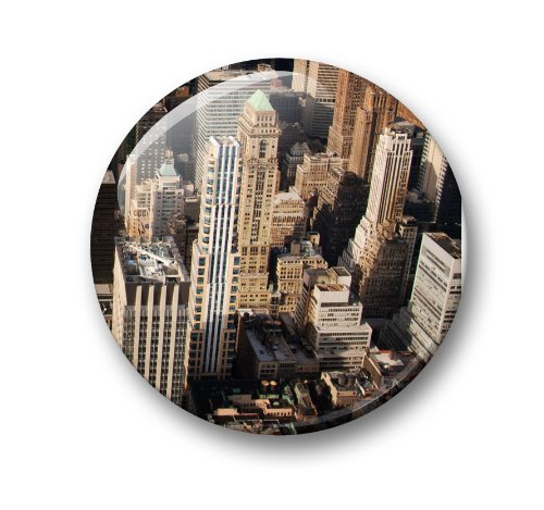 New York Manhattan – 6 große Kühlschrankmagnete Ø 5 cm [ 04 ] - 7