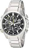 Casio Men's 'Edifice Solar Connected' Quartz Stainless Steel Casual Watch, Color:Silver-Toned (Model: EQB-501D-1ACF)