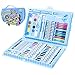 Produktbild ZMH Art Set, 86 Pcs Professionelle Kinderfarbe Bleistiftmalerei Artist Kit Mit Rahmen Malerei Art Marker Pen Set Crayon Öl Pinsel Zeichenwerkzeuge Kunst Schreibwaren Set Kindergeschenke, Blau