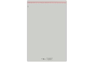 UNIVERS GRAPHIQUE 100 Grand Sachet emballage plastique transparent à fermeture adhésive repositionnable haute brillance 500 x 700 mm + rabat 40 mm pochette emballage sachet conditionnement avec texte légal sécurité