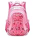 Produktbild Happy Cherry Schulrucksack Blumen Schulranzen Schultasche Sports Rucksack Freizeitrucksack Daypacks Backpack für Mädchen Jungen Kinder Damen Herren Jugendliche-Pink