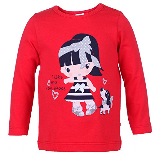 Baby Mini Girls Shirt, red, size 80, 12 months