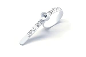 mosa & co. - Ringgrößenmesser Multisizer – Ringmaßband zur Ermittlung der Ringgröße – ideal für Trauringe, Verlobungsringe & Partnerringe – für Damen & Herren