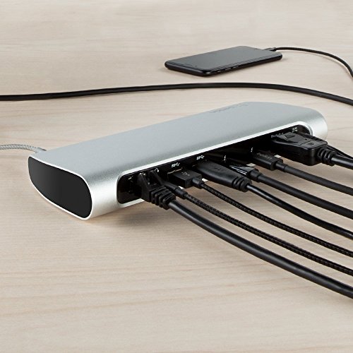 Belkin Thunderbolt 3 Express Docking Station (mit 1m Thunderbolt 3 Kabel, verbindet bis zu 8 Geräte, mehrere USB-C und USB Anschlüsse, kompatibel mit Mac – Aluminium) - 4