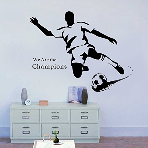 Walplus Wandsticker Wand Aufkleber Papier Kunst Dekoration Fußball Stürmer Sport Familienzimmer Wohnzimmer von Walplus - 3