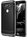 Produktbild LG G5 Hülle, Caseology [Wavelength Serie] Dreidimensionale Wellen-Muster / TPU-Ummantelung Polycarbonat-Bumper / Zuverlässiger Schutz für [LG G5] - [Schwarz/Schwarz]