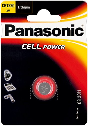 Preisvergleich Produktbild Knopfzelle Lithium - Panasonic CR 1220 EL ,10er Pack