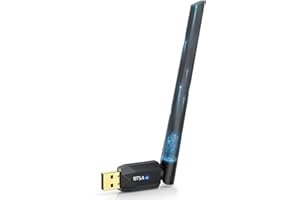 YIKO Dongle Bluetooth 5.4, Clé Bluetooth PC USB Adaptateur Bluetooth Longue Distance/150M, Plug&Play, Faible Latence, for Windows 11/10/8.1/7