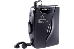 Renkforce RF-CP-150 Tragbarer Kassettenspieler Schwarz