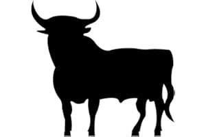 ‎RITTER MEDIENDESIGN Aufkleber Stier Autoaufkleber Sticker Waschstrassenfest UV-Beständig Premium Edition