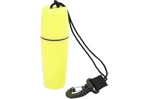 EVTSCAN Mini bidon sec étanche 12,7 cm, avec clip, couleur haute visibilité, pour la plongée sous-marine et les sports nautiques, boîte sèche en plastique ABS robuste, convient pour ranger de l'argent