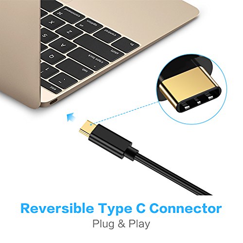 USB C auf HDMI Kabel, SOWTECH 1.8m/5.9ft USB 3.1 Typ C zu HDMI 4K Ladekabel Datenkabel unterstützt Ultra-HD für Tablets wie 2016 MacBook Pro, MacBook 12,Dell XPS 13 / 15, Dell Alienware Samsung Galaxy S8 / S8 Plus, ChromeBook Pixel, Lumia 950/950XL, HTC 10/ 11 - 4