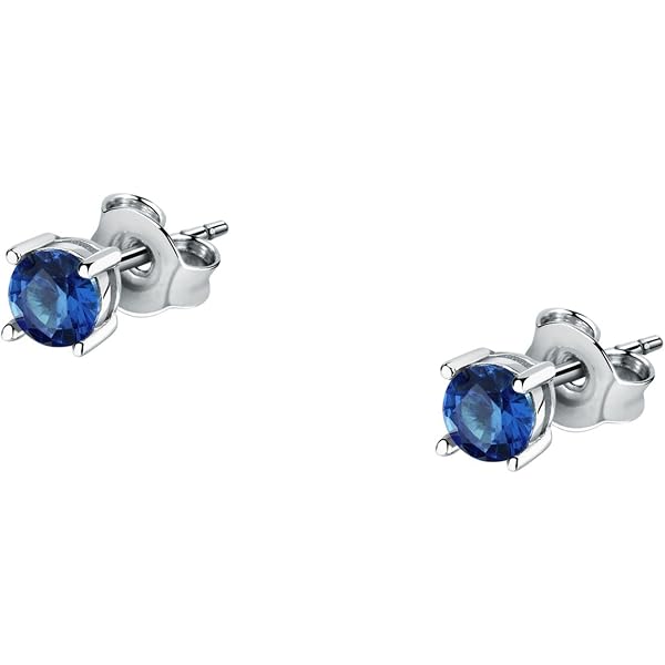 Morellato Orecchini Donna Argento 925 Con Zircone Verde – Collezione Tesori, Chiusura A Farfalla