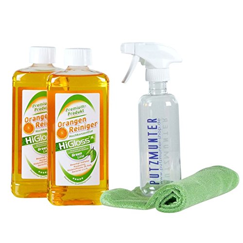 Preisvergleich Produktbild HiGloss GREEN Line OrangenÖlreiniger Hochkonzentrat 2 x 500ml
