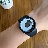 WL-zzf Die Einzelnen Kreativen Quarz - Uhr Ohne Zeiger auf,G