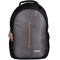 DRAZO Polyester Multipurpose Casual Backpack Bag for Unisex (Grey, 20 Liter)