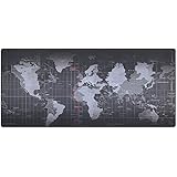 Changshengda Gaming Mouse Pad Exra Large Size ( 900x400x4mm ) Water-Resistant Extended Mouse Mat with Non-slip Rubber Base, Special-Textured Surface, Support for Computer, PC and Laptop - Black