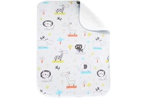 EASYLAVIE Alèse imperméable pour Lit de Bebe Protège Matelas 50 * 70 cm Absorbant Pad Imperméable Alese Lavable Tapis de Lit pour Liquide Sueur - Cotonneux Suface et Etanche Revement (50 * 70)
