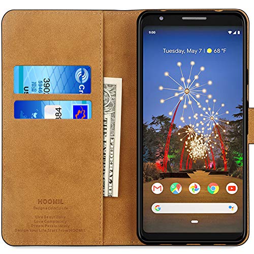 HOOMIL Handyhülle für Google Pixel 3a XL Hülle, Premium PU Leder Flip Schutzhülle für Google Pixel 3a XL Tasche – Bild 3