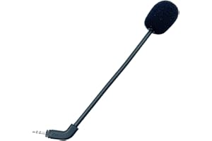 MICMXMO Micrófono de repuesto Micro Boom Compatible con Turtle Beach Recon 500 Gaming Auriculares Mic para PS4 PS5 Switch Mac PC, 2,5 mm