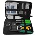 Produktbild Pluscom RJ11 RJ45 Werkzeugset mit Quetschzange, Kabeltester, Eindrückwerkzeug, Stecker, Knickschutz schwarz Schwarz  RJ1KIT