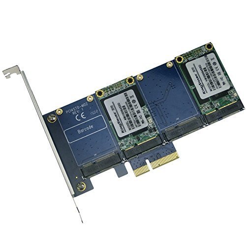 mSATA SSD PCI-e Hybrid Controller Card RAID0 RAID1 RAID10 Marvell HyperDuo SATAIII PCIe flash solutions accelerates databases - 5