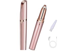 DAKEXIONG Tondeuse à Sourcils pour Femmes, Épilateur Électrique de Sourcils Indolore et Portable, Rasoir à Sourcils Rechargeable par USB pour Femmes (Rose Gold)