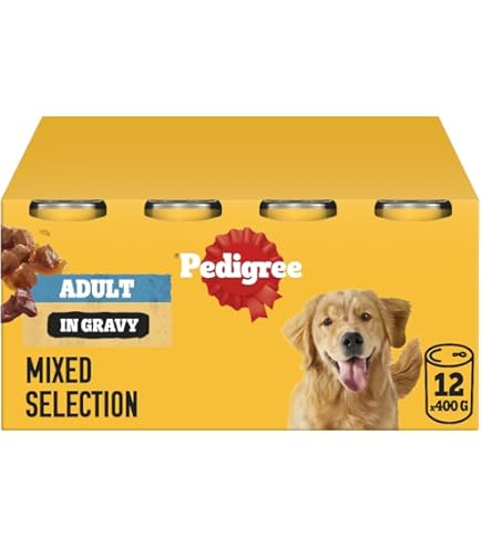 Pedigree Protein Plus Wet Dog Food - Adult Dogs, High Protein, Mixed Can 6-Pack