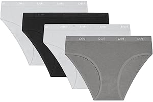 DIM Culotte Fille Les Pockets Coton Ecodim x4 | Motif Clochette | Coton Doux et Stretch | Confort Quotidien