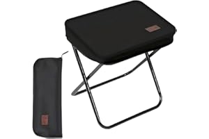 COMFORSO Camping Stool with Carry Bag,Lightweight Outdoor Folding Stool Lazy Chair for Adults,Portable & Stable Collapsible Stool,Large Collapsible Stool for Camping,Travelling,Hiking,Fishing & Picnic
