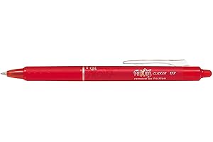 Pilot - Frixion Ball Clicker - Bolígrafo borrable - Roller Tinta De Gel - Rojo - Punto Medio - (Caja 12 unidades)
