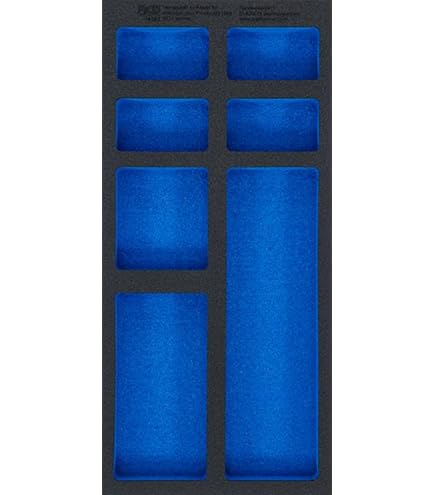 BGS 74298-1 – Inserti In Schiuma Rigida 2/3 Vuoti Per Cassetti Carrello Officina – 378x408 Mm - 2