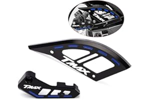 Velospeed Per Tmax 560 Tech Max Tmax 530 SX DX Tutti gli anni Staffe Pinze Freno Posteriore Disco Disco Rotore Guard tmax530 tmax560 techmax Accessori (nero)