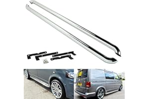 RZG Chrome poli côté Renforcent la protection de rail Barre de course Tableau Sportline pour 2003-up Volks Transporter T5 T6 Caravelle Multivan SWB